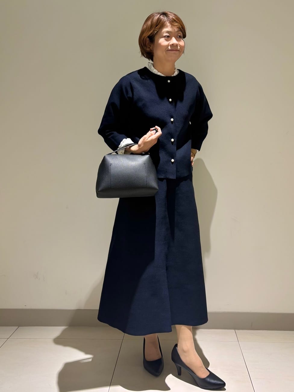 Haruさんの「Dessin｜【入卒/セレモニー/単品使い2WAY可能】ニットセットアップ」を使ったコーディネート