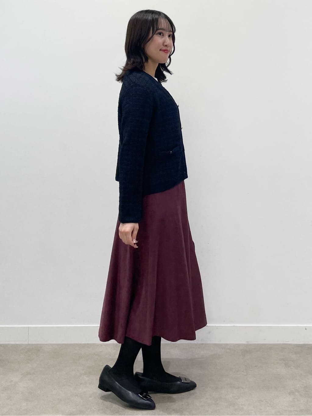 yukariさんの「Reflect｜【選べる8色／スカートにもパンツにも◎】ウール混ボートネックニット」を使ったコーディネート