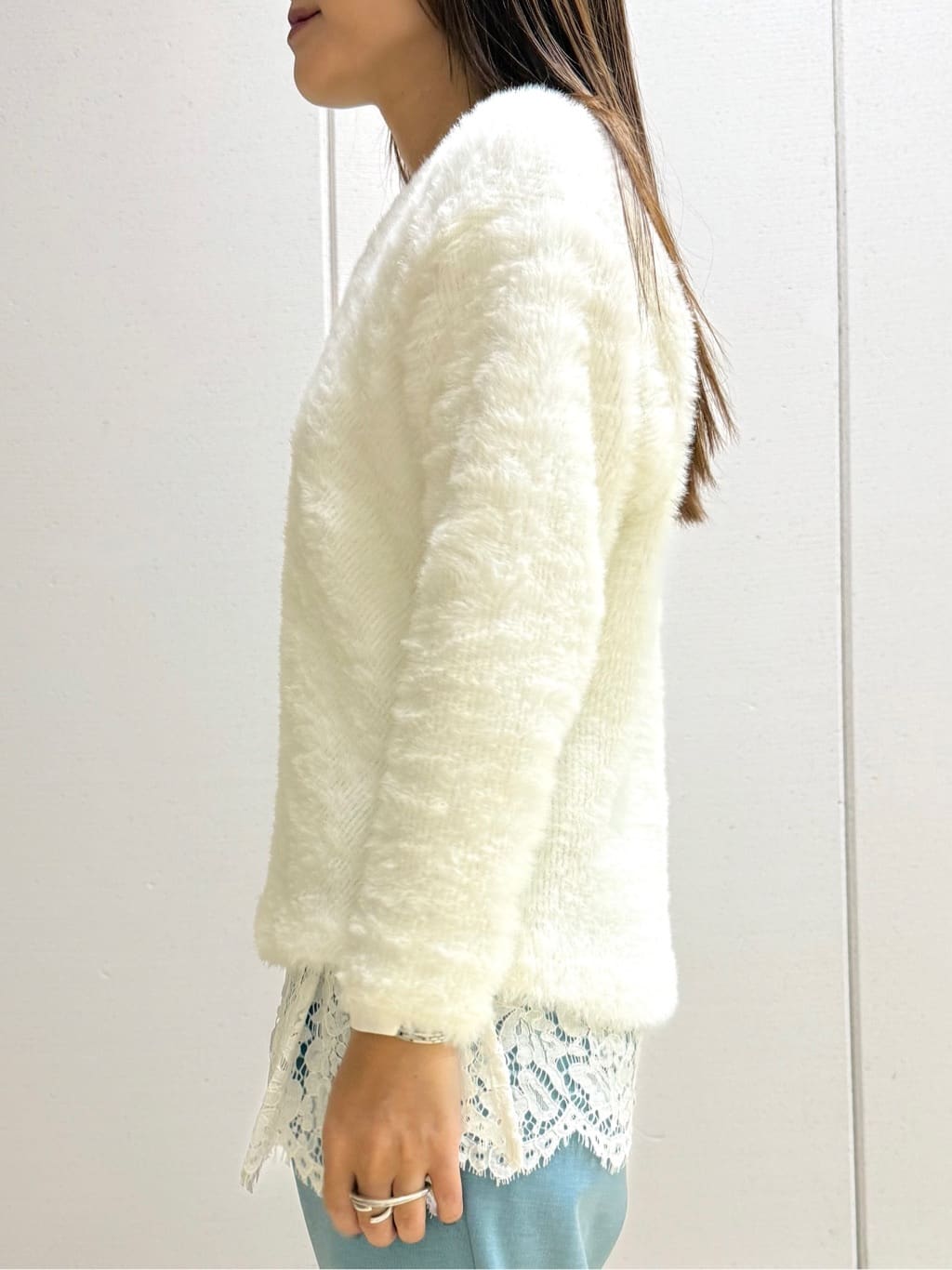 mamiさんの「INDIVI｜【洗える】エアリーシャギートップス」を使ったコーディネート