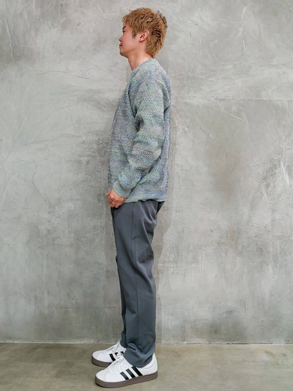 daiさんの「THE SHOP TK｜【頑張りすぎないオシャレ】ミックスヤーンニット　洗濯機OK／軽量」を使ったコーディネート