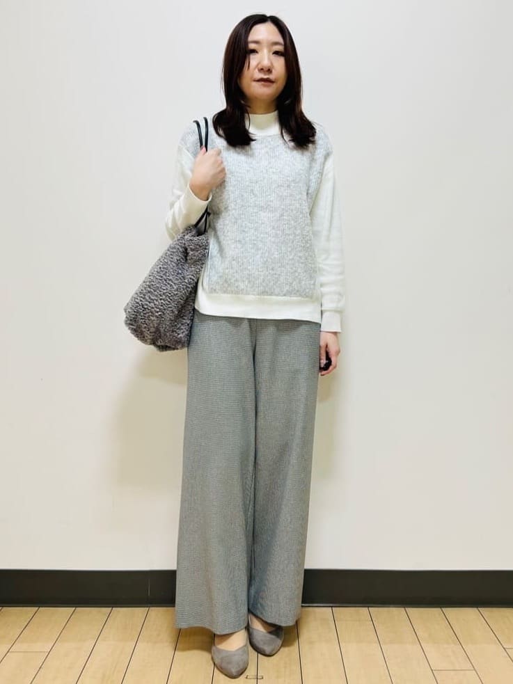miiiさんの「Reflect｜【裏起毛／ゆったりシルエット】ストレートワイドパンツ」を使ったコーディネート