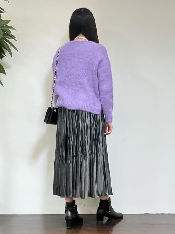 カレンさんの「UNTITLED｜【ゆったり】アルパカ混シャギーニット」を使ったコーディネート