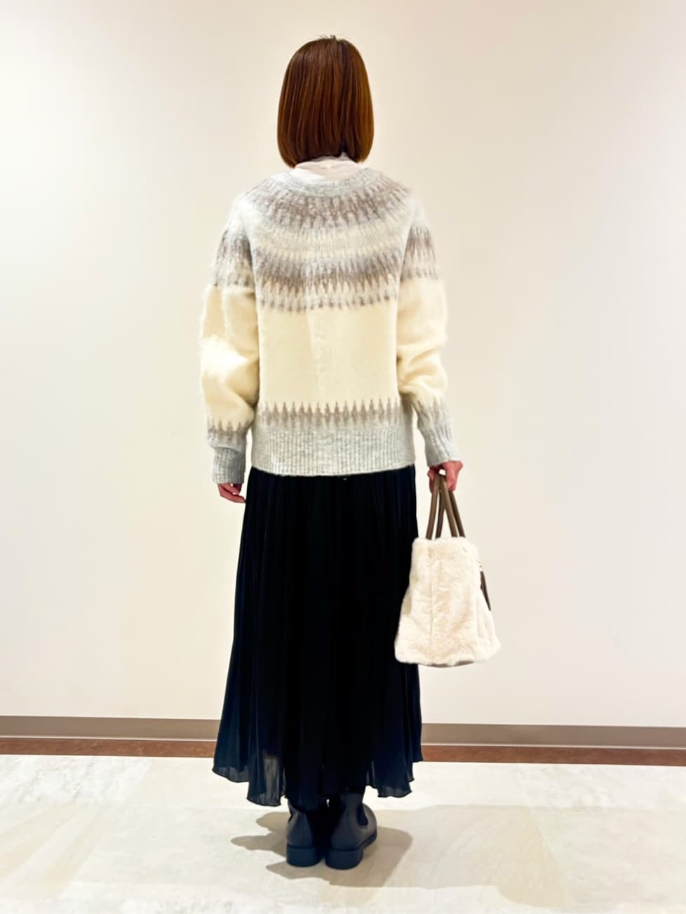 miさんの「grove｜求心柄ジャカードニットカーディガン」を使ったコーディネート