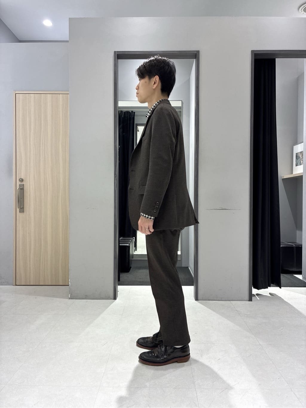 わいずみさんの「TAKEO KIKUCHI｜【None Of Stress】アクティブジャージ 千鳥 ジャケット」を使ったコーディネート