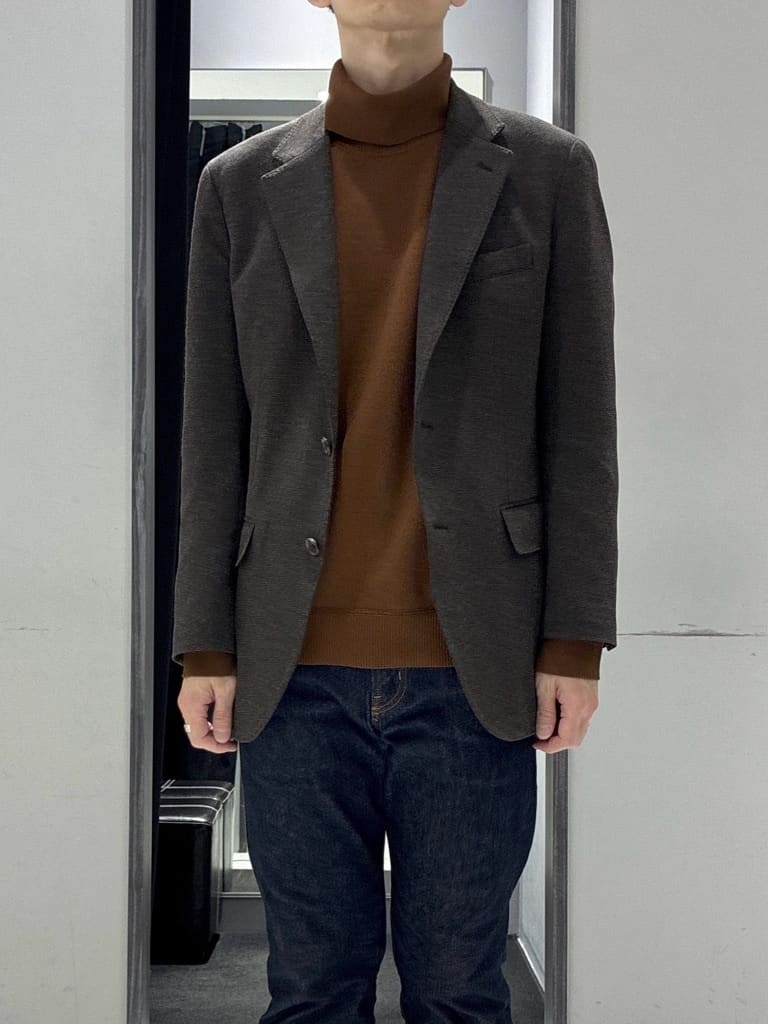 わいずみさんの「TAKEO KIKUCHI｜【None Of Stress】アクティブジャージ 千鳥 ジャケット」を使ったコーディネート