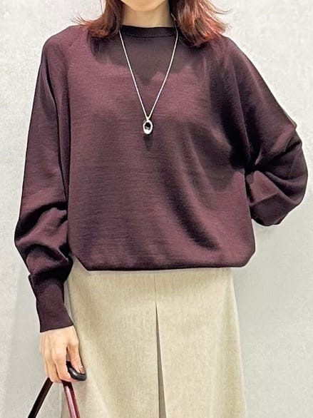 Miwaさんの「UNTITLED｜【8色展開／コンパクト丈】レーヨン混 コクーンニット」を使ったコーディネート