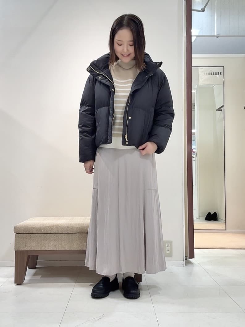YUIさんの「UNTITLED｜【洗える】モックネックミラノリブニット」を使ったコーディネート
