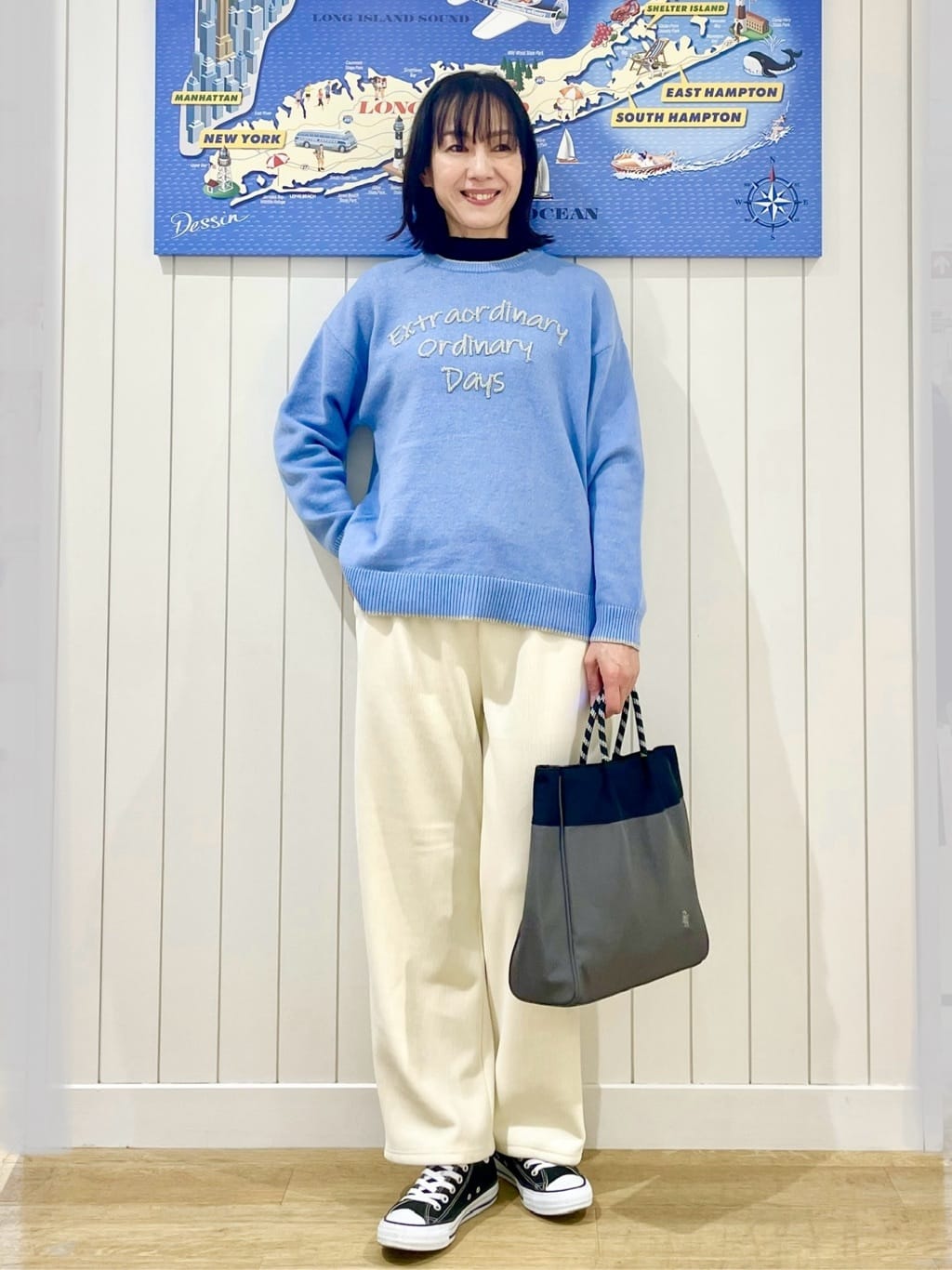 uwatokoさんの「Dessin｜【撥水・2WAY】ミュラーダウンコートミドル丈」を使ったコーディネート