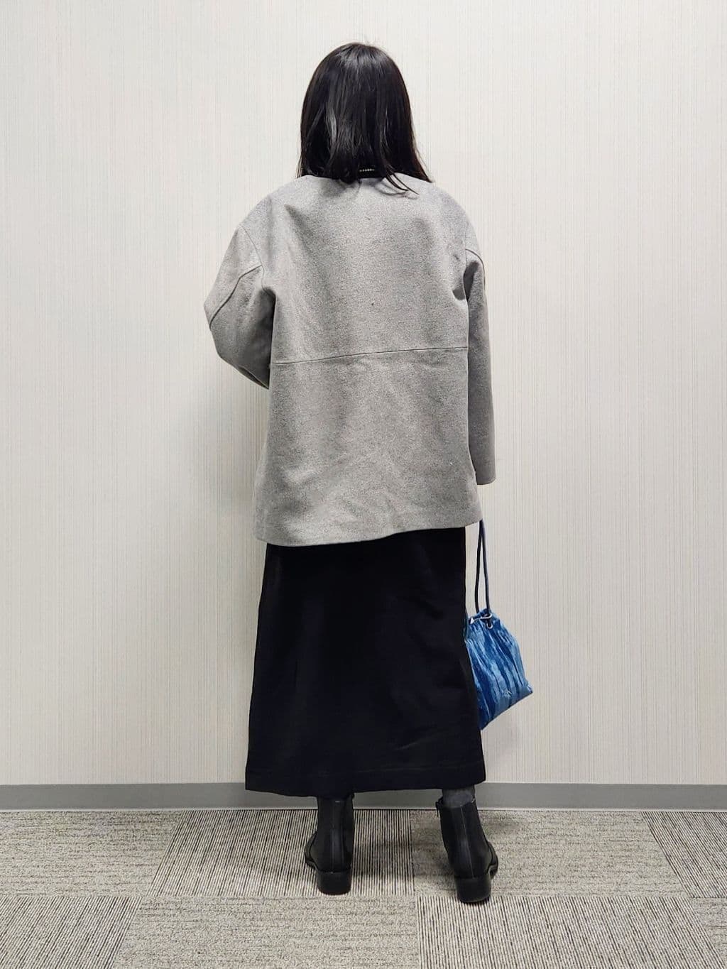 naraさんの「Dessin｜ウール混クルーネックコート」を使ったコーディネート