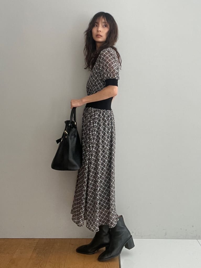 misaさんの「DRESSTERIOR｜【再入荷/otonaMUSE5月号掲載/ウォッシャブル】オーバーラップサークル シアードレス」を使ったコーディネート