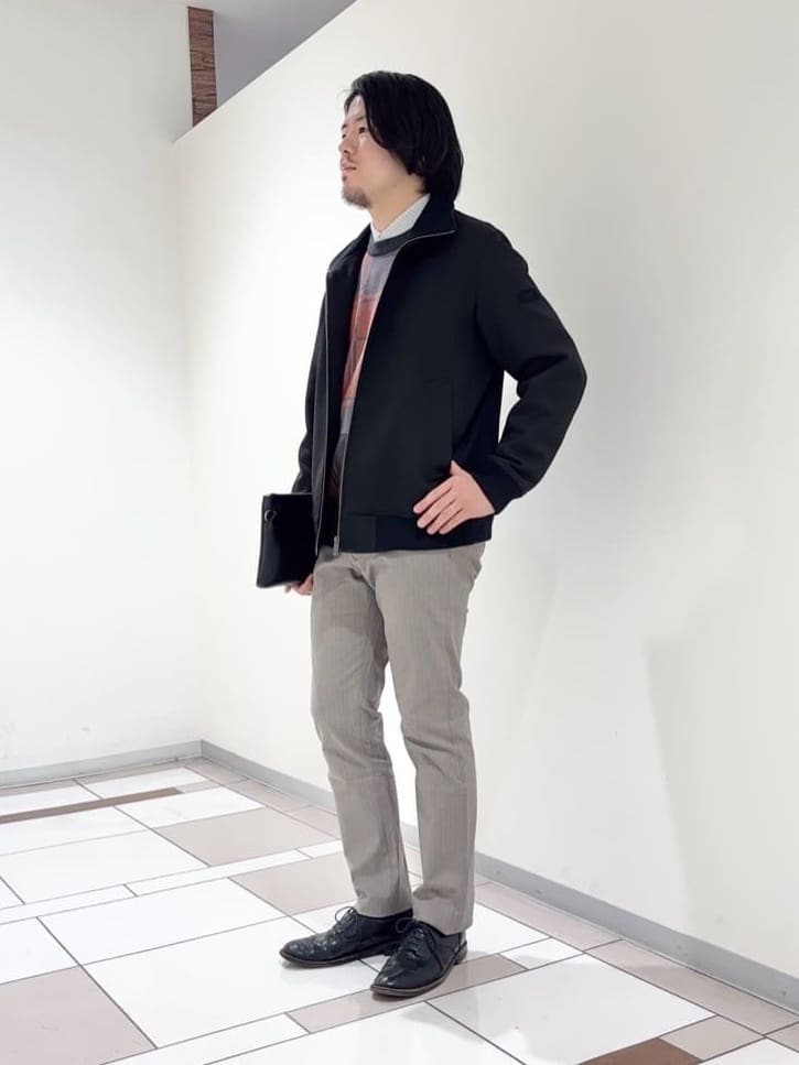 及川さんの「TAKEO KIKUCHI｜【JUST ONE LAYER】ダウンファブリック ジップアップ リブ ブルゾン」を使ったコーディネート