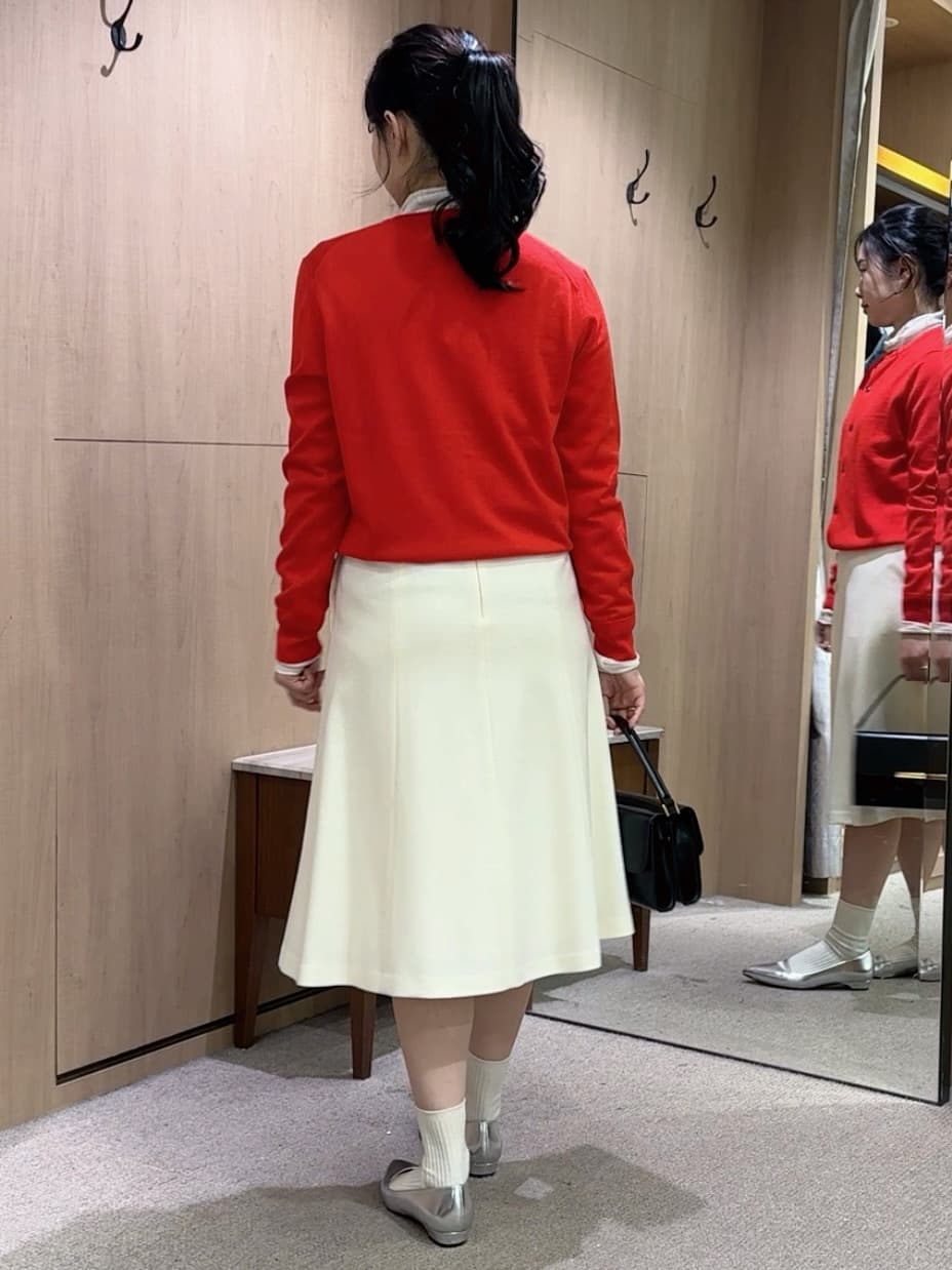 しょんさんの「UNTITLED｜【ハイネック/レイヤード/重ね着におすすめ】トリコットベロア シアーインナー」を使ったコーディネート