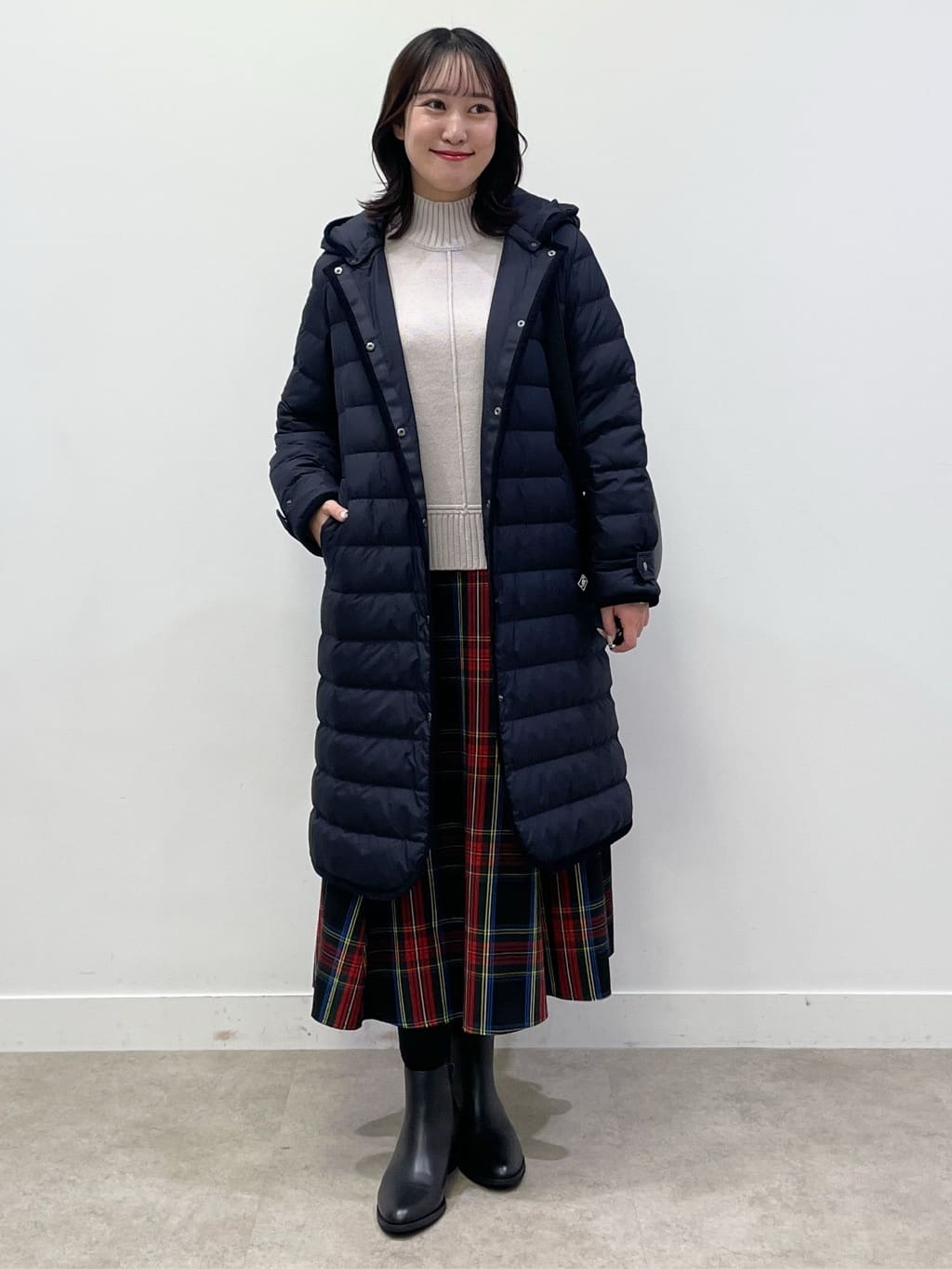 yukariさんの「Dessin｜【撥水・2WAY】ミュラーダウンコートロング丈」を使ったコーディネート