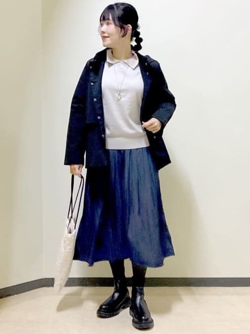  beni_gingerさんの「Reflect｜【すっきり見え／フード取り外し可／通勤におすすめ◎】ライティアウター」を使ったコーディネート