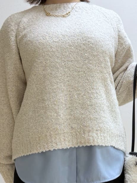 Rikoさんの「INDIVI｜【コットン】シャツ切り替えカットソー」を使ったコーディネート