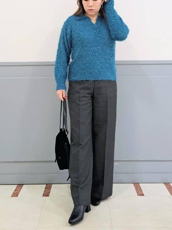 まーみんさんの「grove｜【カセット服】洗えるストレートワイドパンツ」を使ったコーディネート