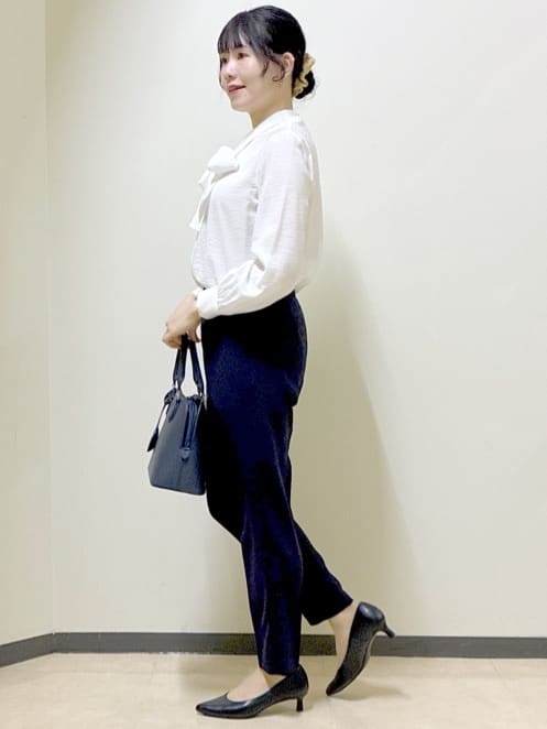  beni_gingerさんの「Reflect｜【SS-4Lサイズ／通勤／セットアップ可】ノーカラージャケット」を使ったコーディネート