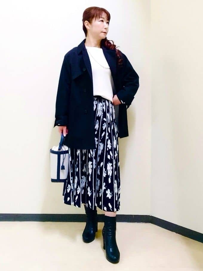 花さんの「Reflect｜【オン・オフ着回しやすい◎】ダブルブレストジャケット」を使ったコーディネート