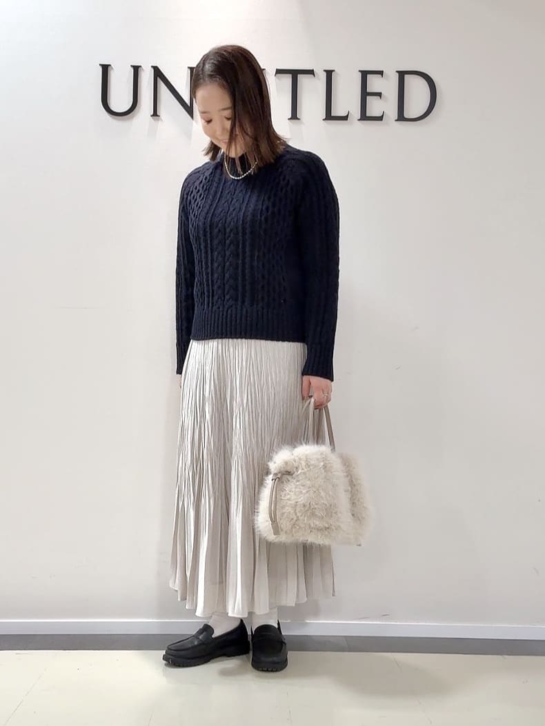 YUIさんの「UNTITLED｜【エレガントジャケット/アウター】イタリアンシャギーPコート」を使ったコーディネート