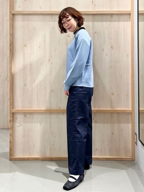 nakoさんの「THE SHOP TK｜【2WAY/洗える】リバーシブル フェイクファーブルゾン」を使ったコーディネート