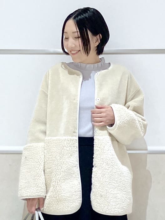 eriko さんの「Dessin｜【2WAY】フェイクムートンコート」を使ったコーディネート