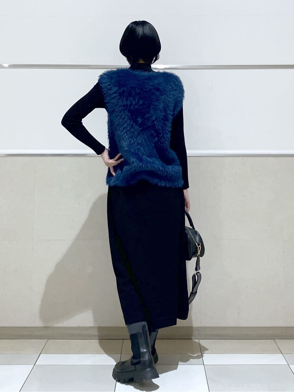 eriko さんの「Dessin｜ウール混クルーネックコート」を使ったコーディネート