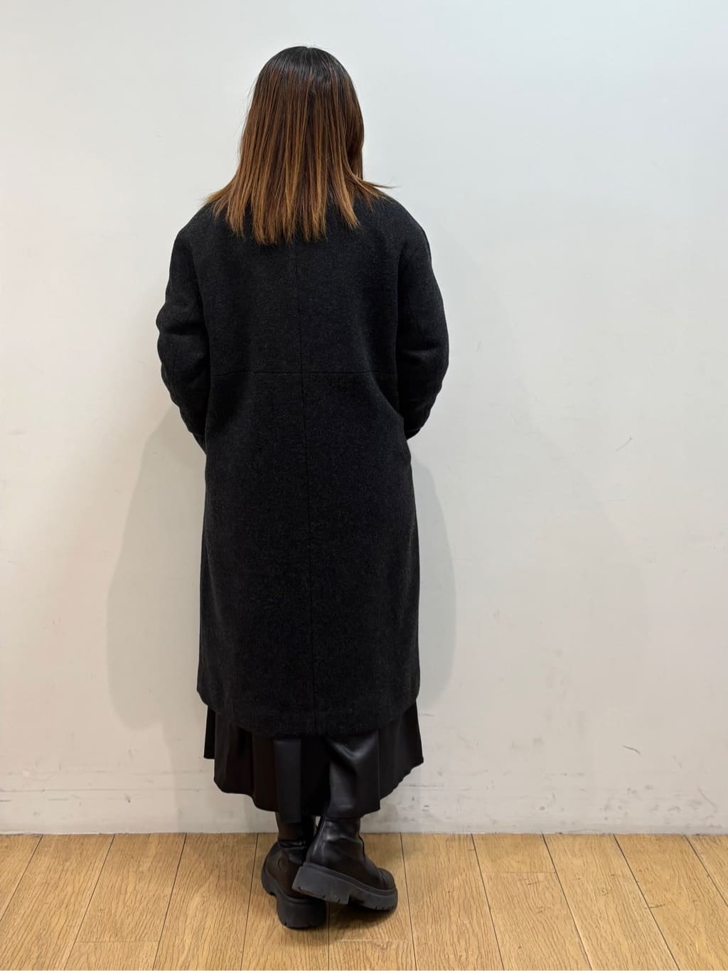 mikkoさんの「INDIVI｜【軽量／ウール混】ライトフォルム ロングコート」を使ったコーディネート