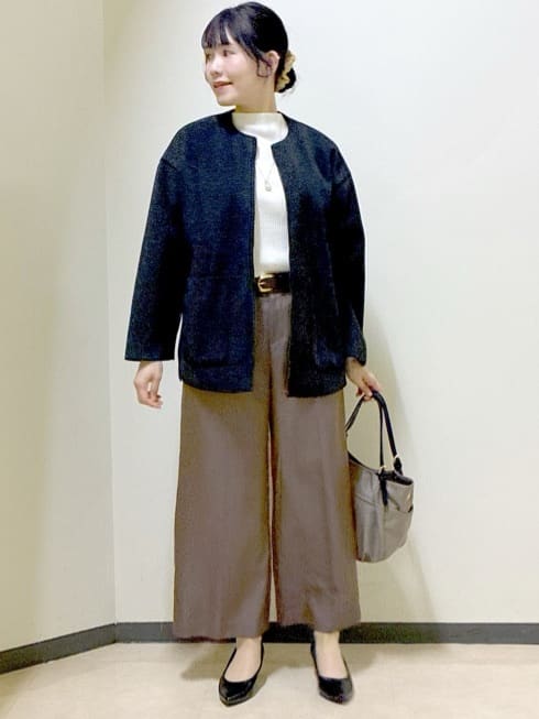  beni_gingerさんの「Reflect｜【腰周りカバー／長め丈】モックネックニットプルオーバー」を使ったコーディネート