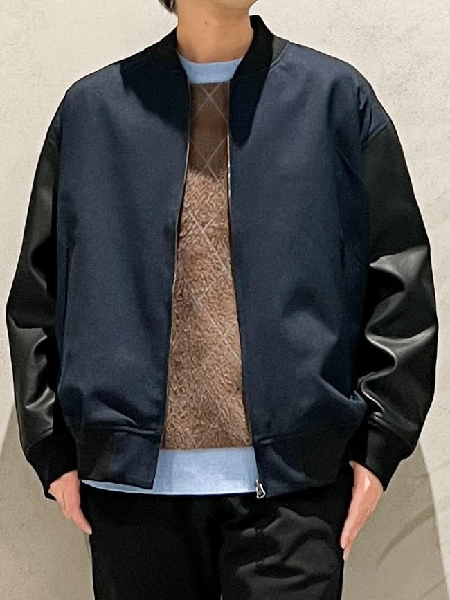 SHI-MAさんの「THE SHOP TK｜【1ランク上の大人カジュアルに】異素材コンビ リブブルゾン」を使ったコーディネート