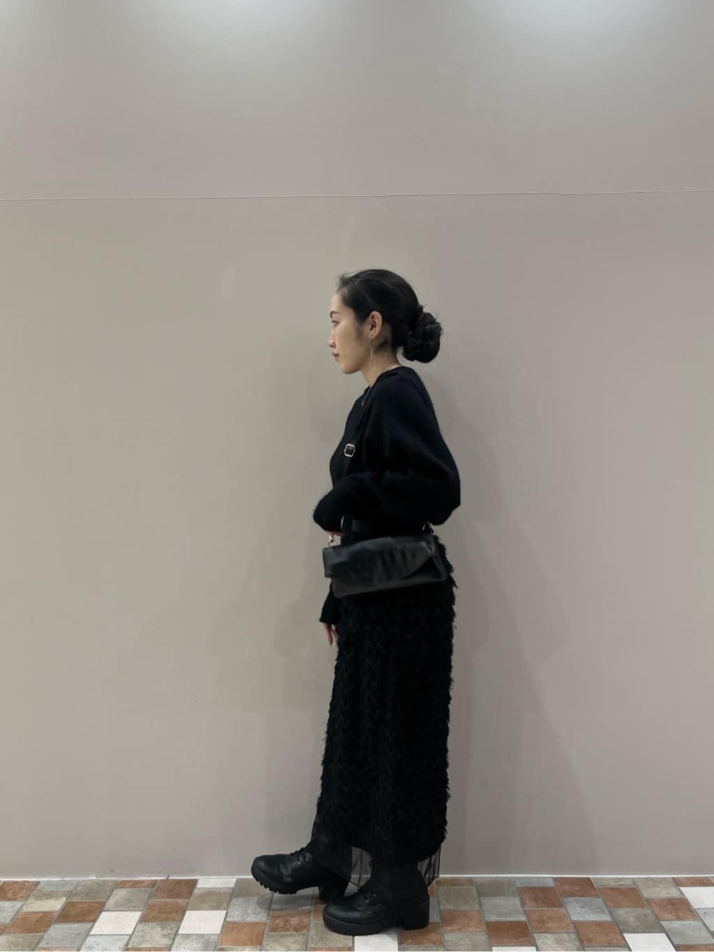 Uminoさんの「INDIVI｜【洗える】ヘアリーフォルムニット」を使ったコーディネート