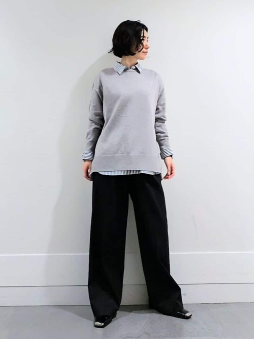 ミズタさんの「UNTITLED｜【セットアップ可】ウールライク ダブルブレストジャケット」を使ったコーディネート