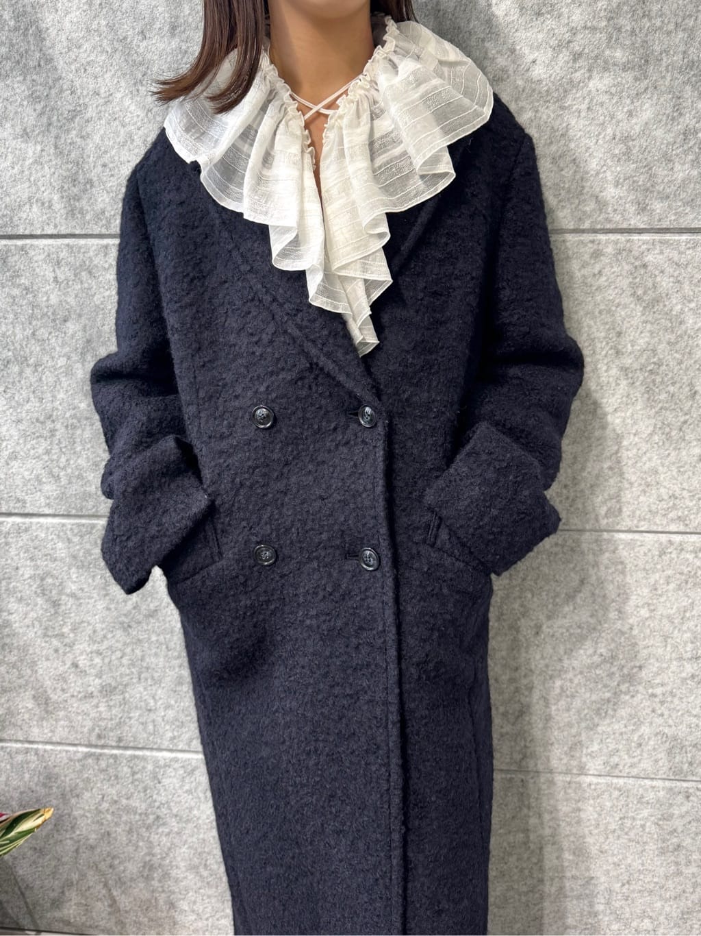 uchi__yamaさんの「CODE A｜dream ruffle lace blouse」を使ったコーディネート