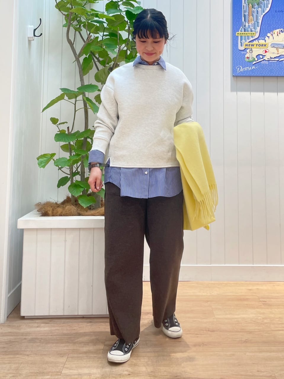 mikaさんの「Dessin｜【撥水・2WAY】ミュラーダウンコートミドル丈」を使ったコーディネート