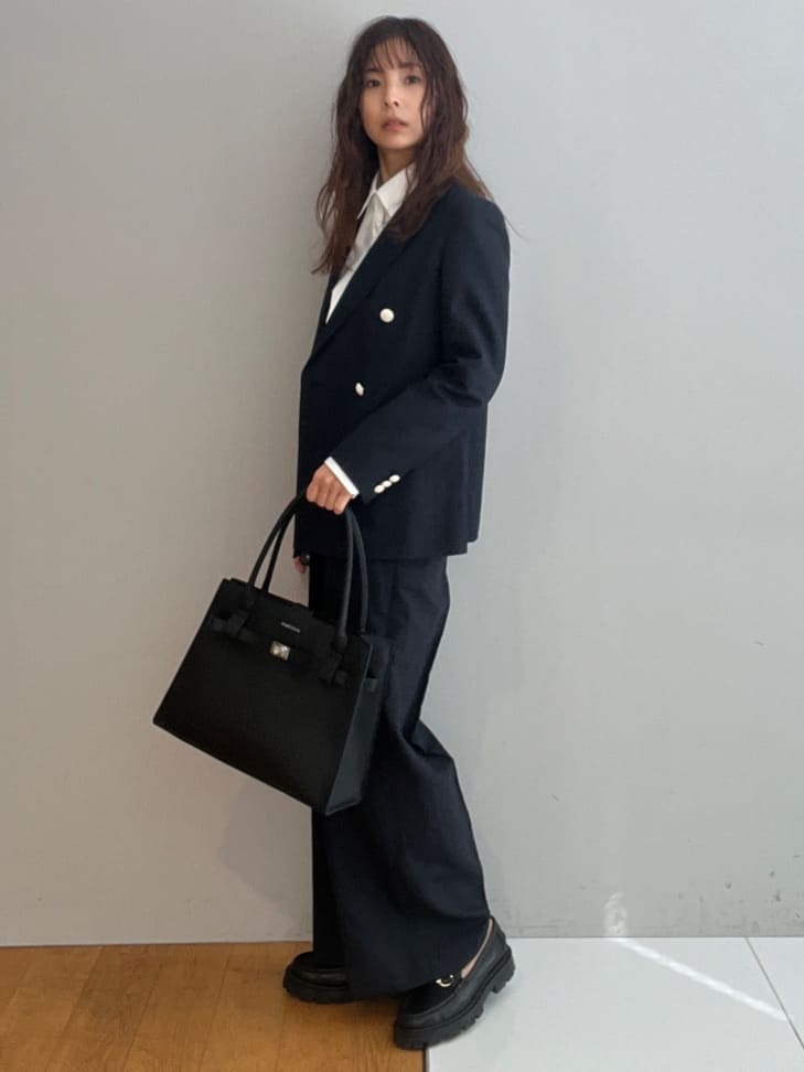misaさんの「DRESSTERIOR｜【セットアップ可】リネンブレンドダブルブレストジャケット」を使ったコーディネート