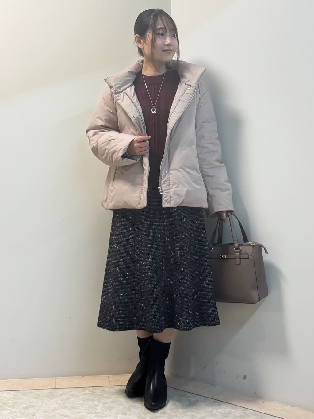 Sawaさんの「Reflect｜【すっきりシルエット】ショート丈ダウンコート」を使ったコーディネート