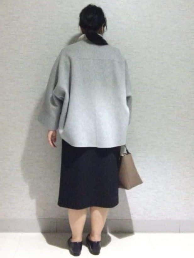 sakoさんの「Reflect｜【ほんのりラメ感◎】ふわふわフェザーヤーンハイネックニット」を使ったコーディネート