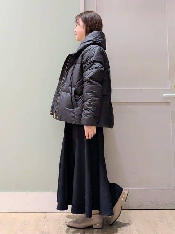 チグ♪さんの「grove｜【名品アウター／800FP・多機能】つつまれダウンショート」を使ったコーディネート