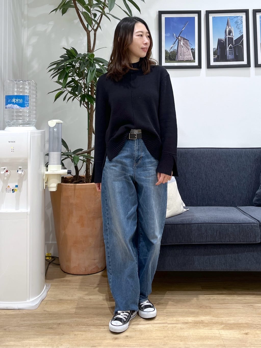 canaさんの「Dessin｜【撥水・2WAY】ミュラーダウンコートミドル丈」を使ったコーディネート