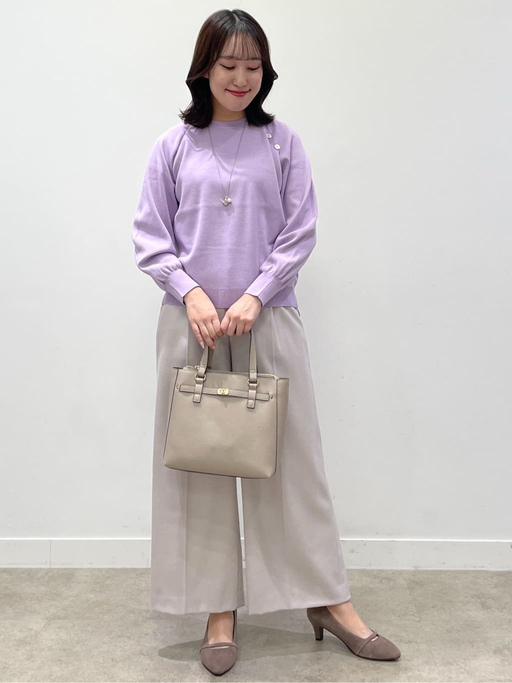 yukariさんの「Reflect｜【ゆったり着られる◎】ラグランスリーブニット」を使ったコーディネート