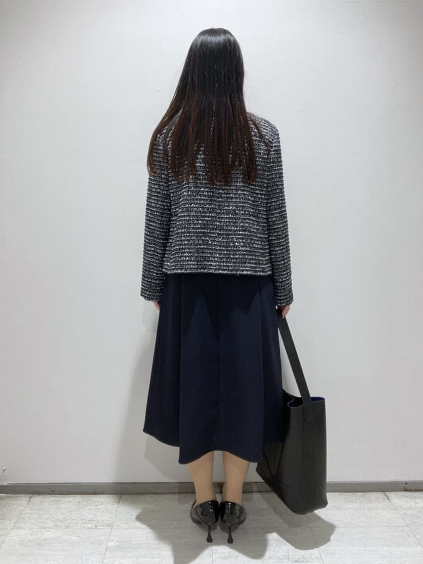 meiさんの「INDIVI｜【洗える／UVケア】ジョーゼットフレアワンピース」を使ったコーディネート