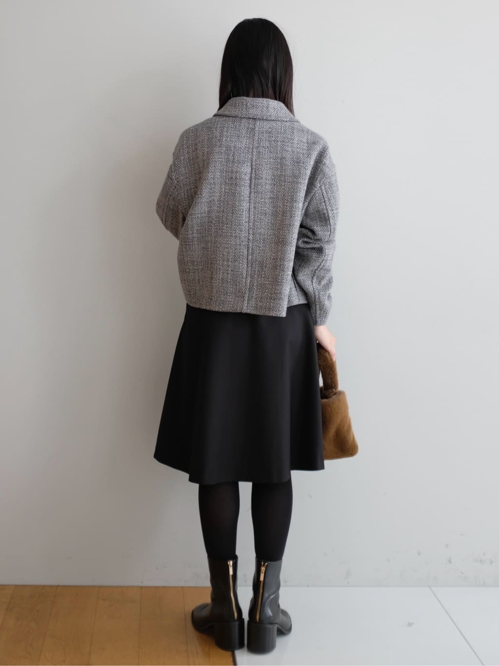 Kishimotoさんの「DRESSTERIOR｜◆エンブレムショートブルゾン」を使ったコーディネート