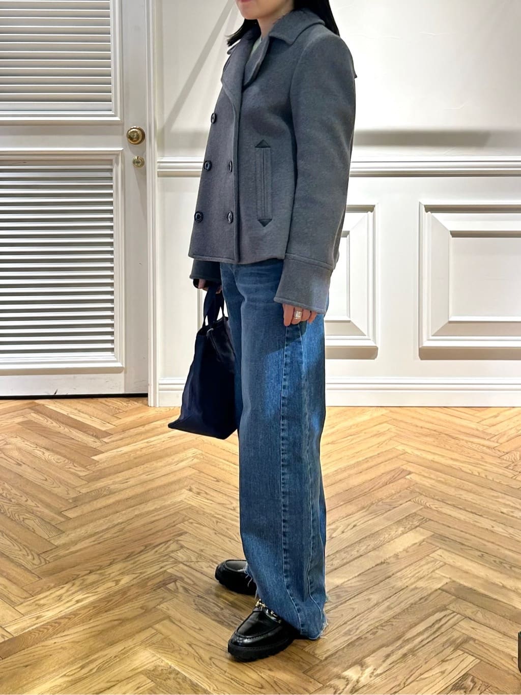 cocoさんの「DRESSTERIOR｜◆ウォッシャブルコットンカシミヤプルオーバーニット」を使ったコーディネート