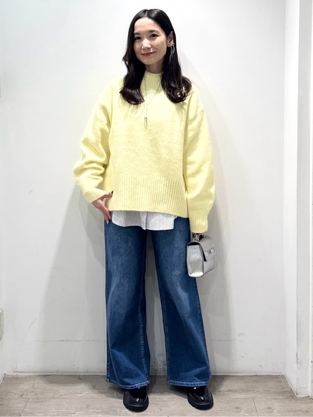 yuicciさんの「OPAQUE.CLIP｜ふわふわハイネックニット【洗濯機OK】」を使ったコーディネート