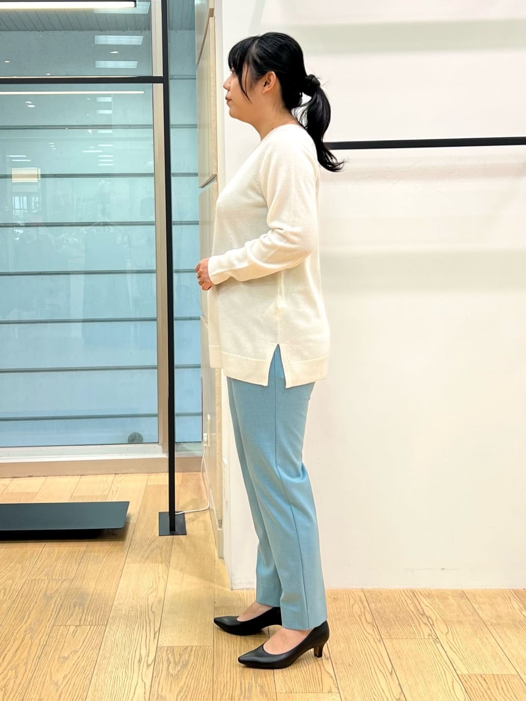 shimaさんの「INDIVI｜【名品／撥水／抗菌防臭】ロング丈リサイクルダウンコート」を使ったコーディネート