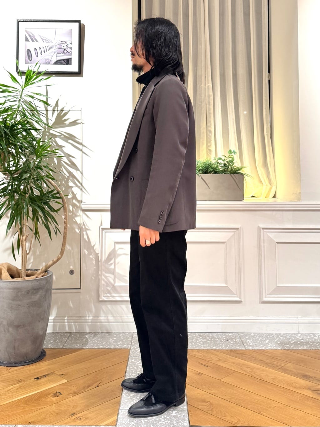 kawarataniさんの「DRESSTERIOR｜◆【セットアップ可】クリアーカルゼ コンフォータブル ダブルジャケット」を使ったコーディネート