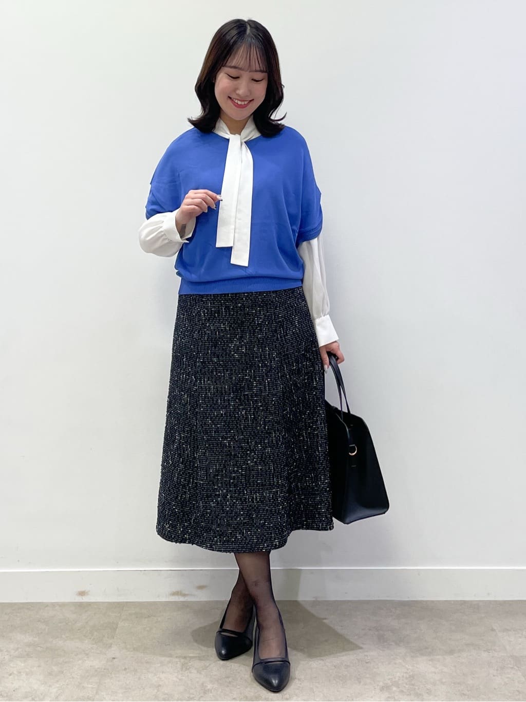 yukariさんの「Reflect｜【選べる7色◎／手洗い可／二の腕カバー】半袖ニット」を使ったコーディネート