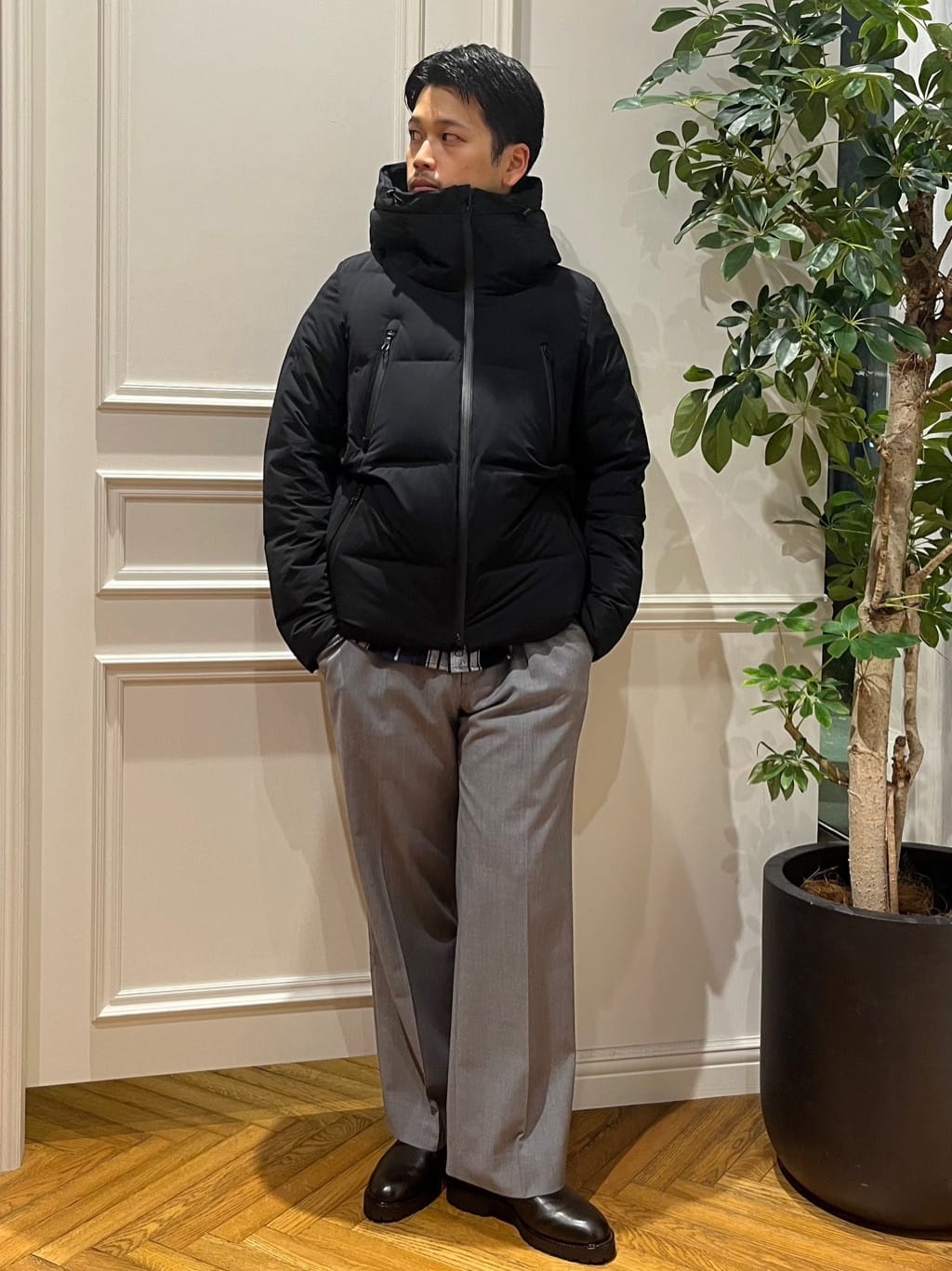 Tokuさんの「DRESSTERIOR｜◆【700フィルパワー/高品質ダウン】ホワイトグース ホットメルトダウンMark2」を使ったコーディネート