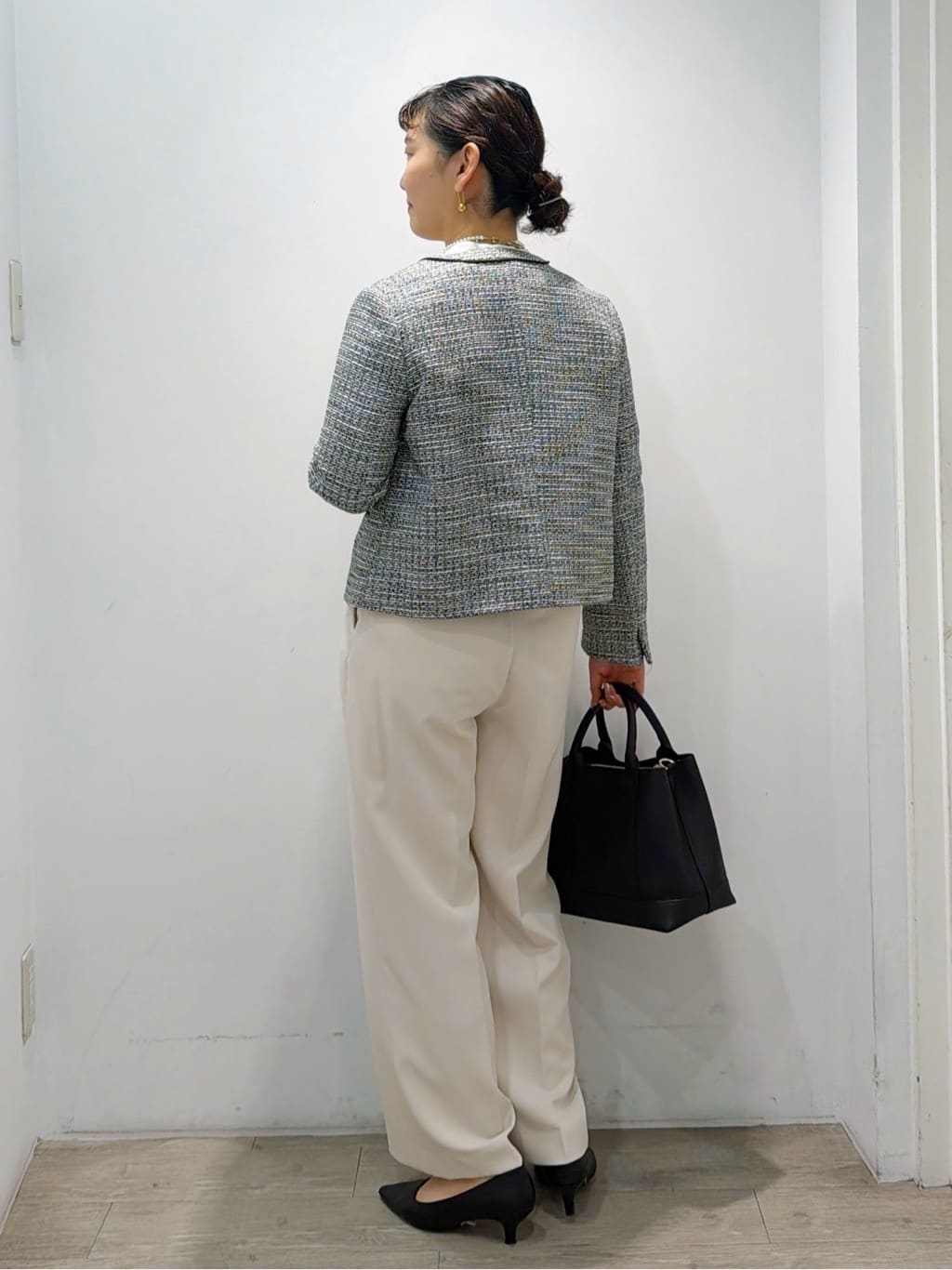 sumicaさんの「OPAQUE.CLIP｜《通勤対応》 コットンツイードジャケット」を使ったコーディネート