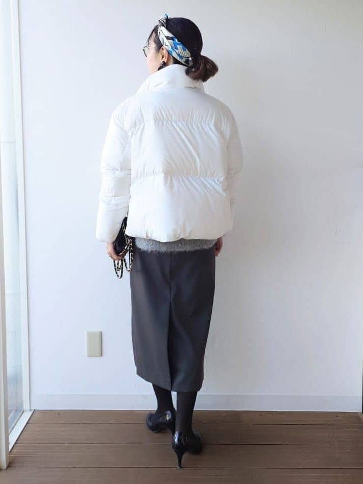 MUTSUKOさんの「UNTITLED｜【トレンド/撥水機能/防寒】ショートダウンコート」を使ったコーディネート