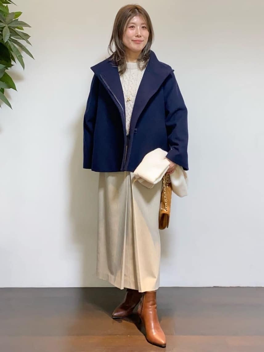 tomoさんの「UNTITLED｜【洗える】スポンディッシュ ケーブル柄ニット」を使ったコーディネート